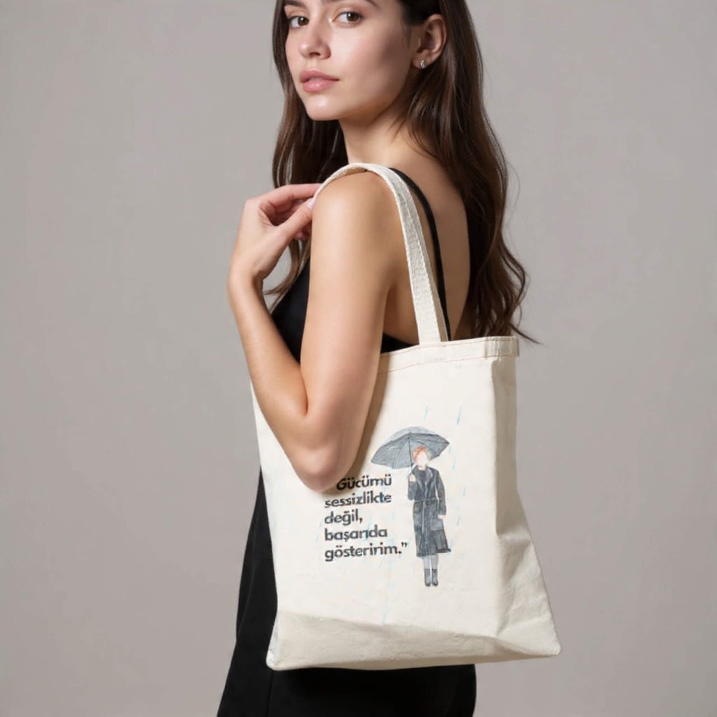 DTF Baskılı Organik Bez Çanta - Sonbahar Koleksiyonu