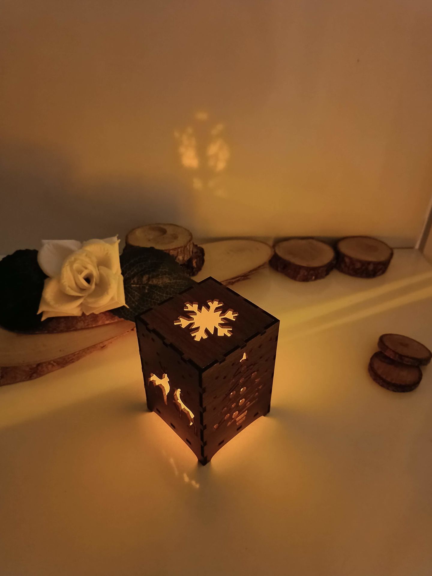 Ahşap Mumluk, Yılbaşı Hediyelik Mumluk