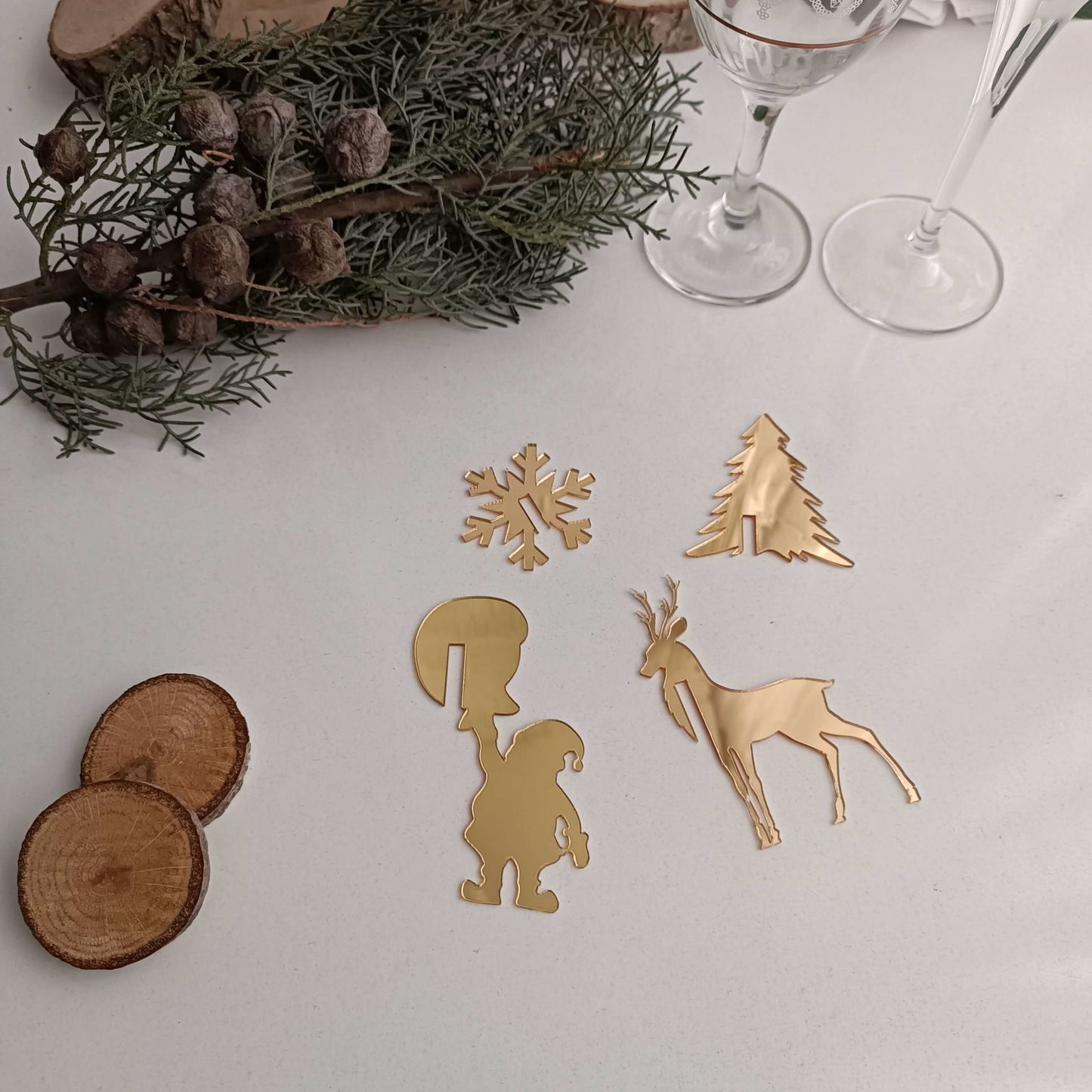 Christmas Drinking Glass Ornament