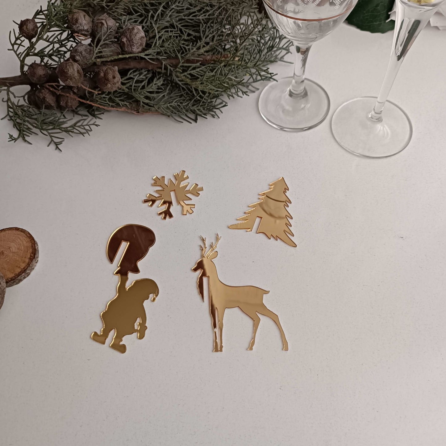 Christmas Table Decor, Christmas Ornaments