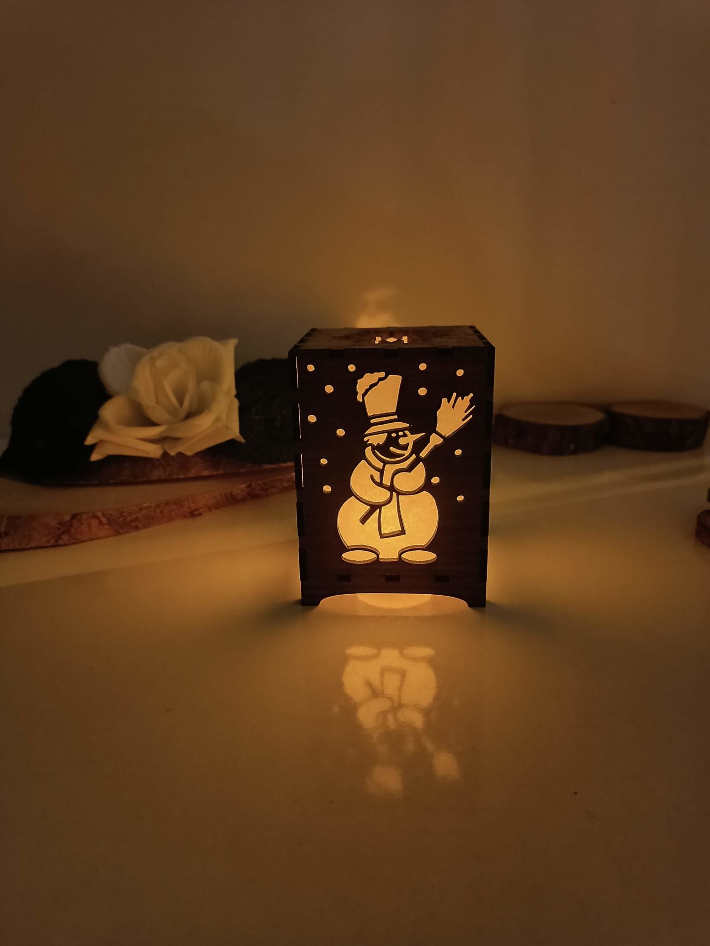 Christmas Wooden Candle Holder Gifts