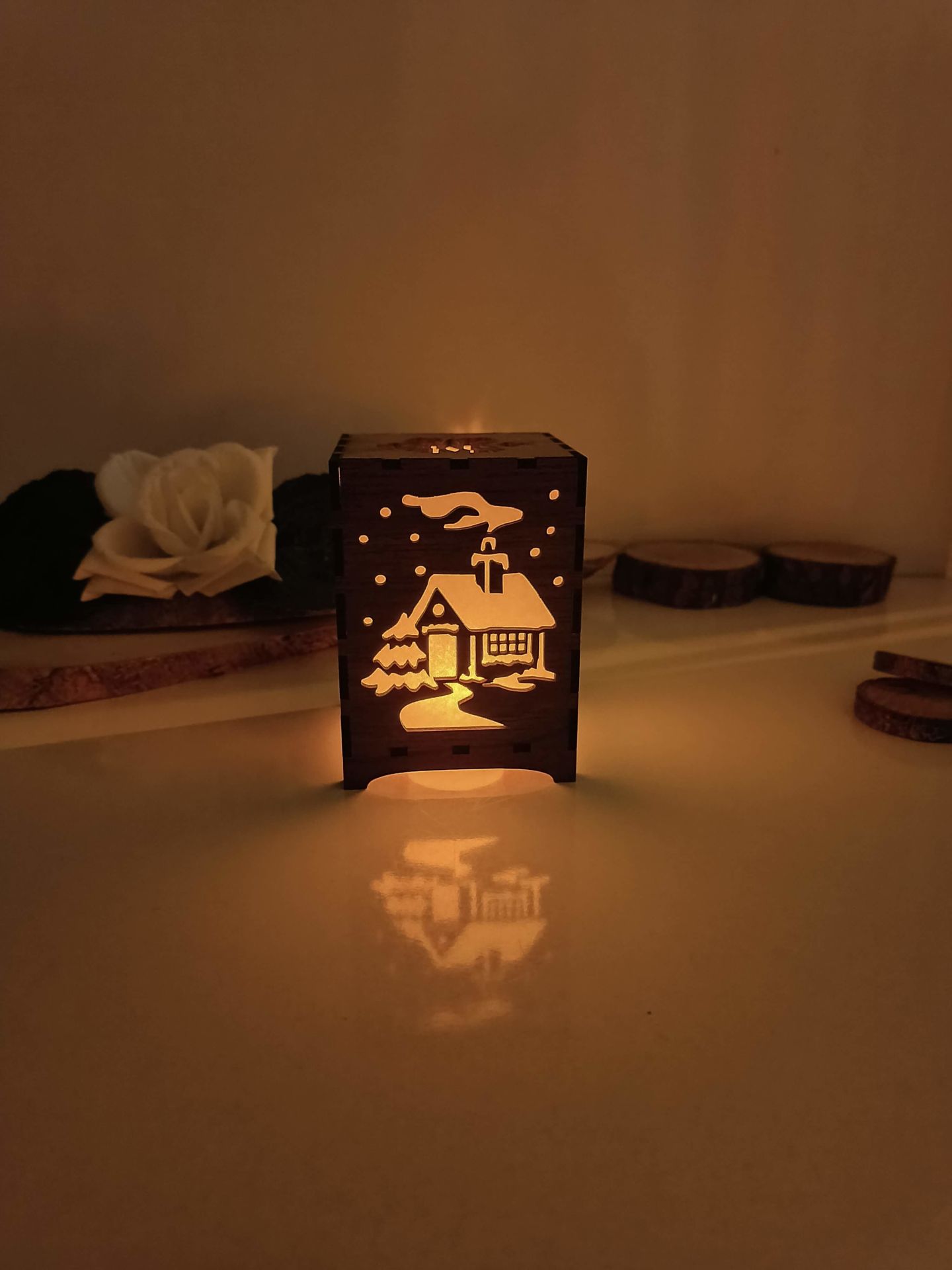 Christmas Wooden Candle Holder Gifts