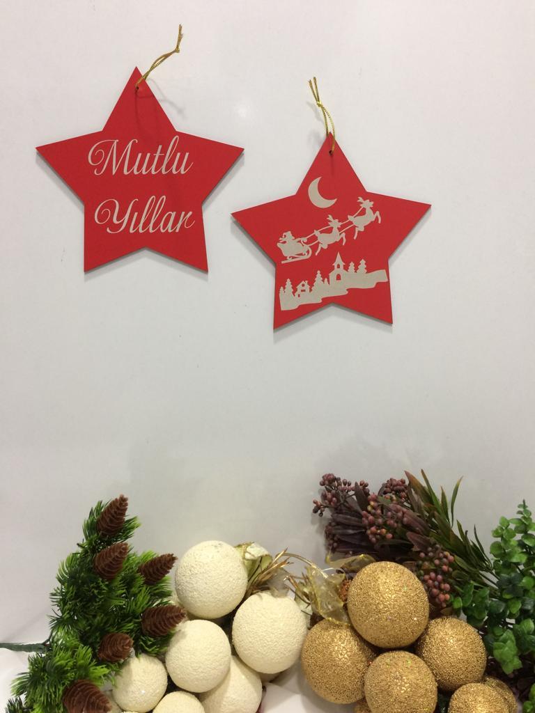 Yılbaşı Süsü Yıldız Noel Baba