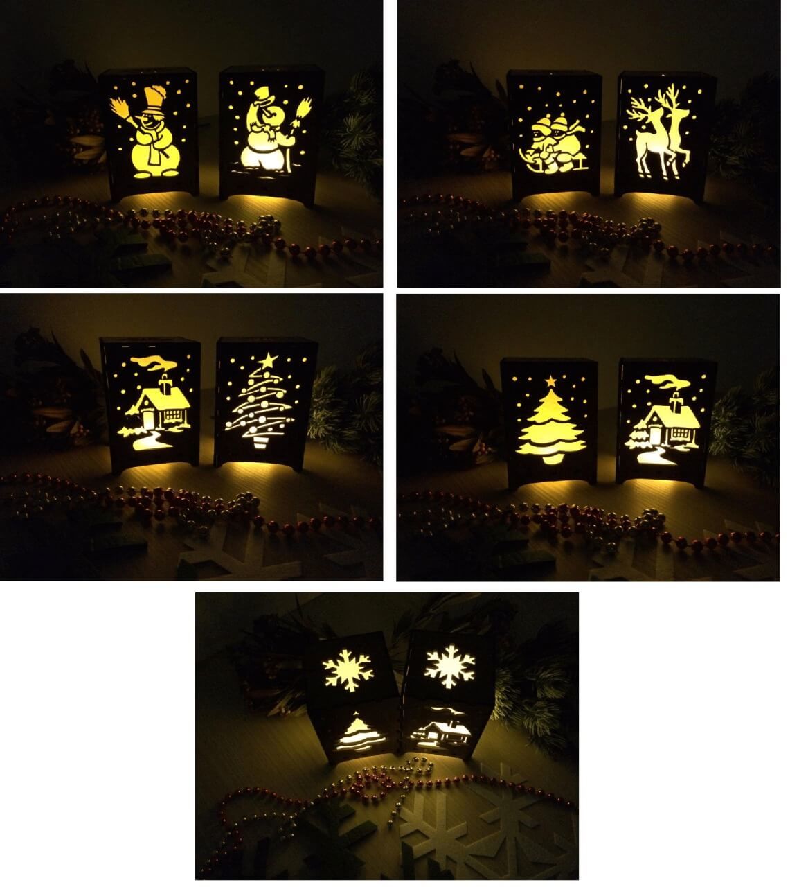 Ahşap Mumluk, Yılbaşı Hediyelik Mumluk