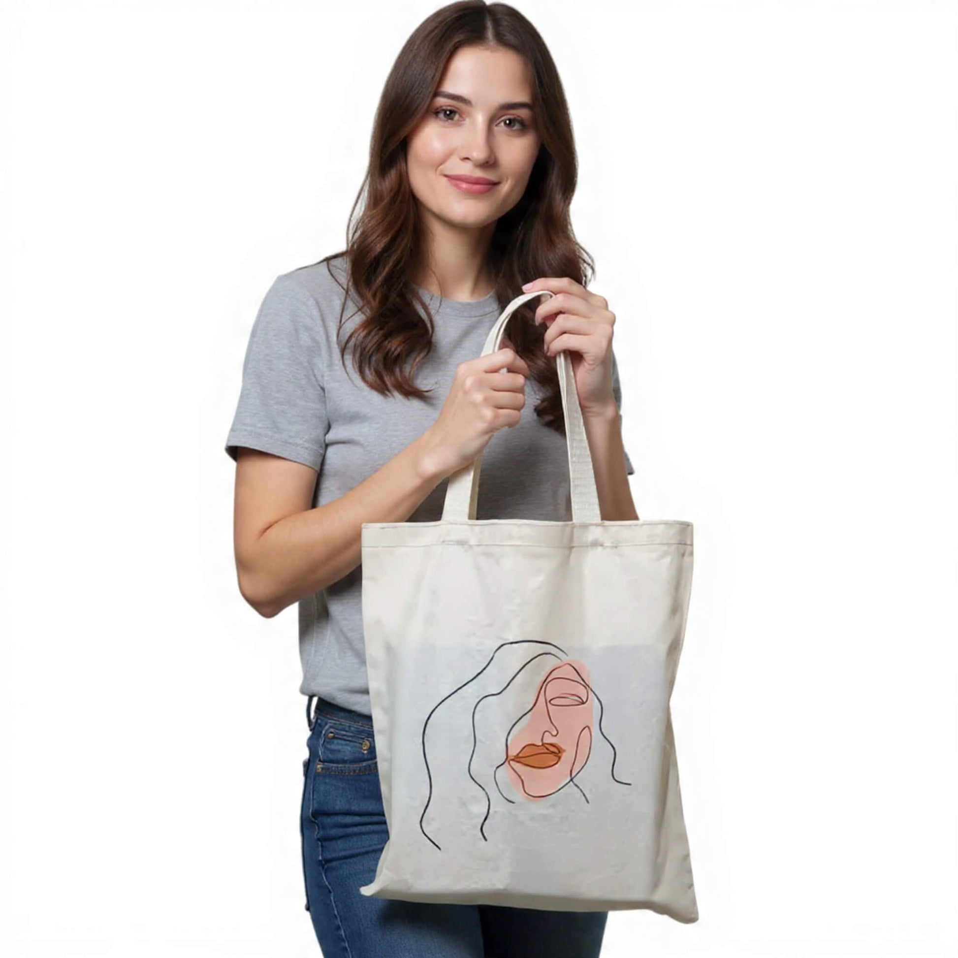 Güçlü kadınlar serisi: Organik bez çanta, ham bez çanta, alışveriş çantası, omuz çantası, kanvas çanta.