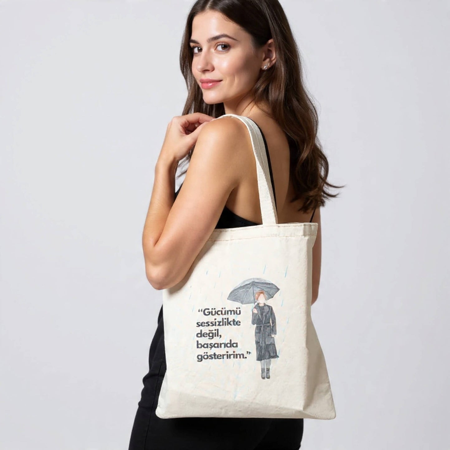 DTF Baskılı Organik Bez Çanta - Sonbahar Koleksiyonu
