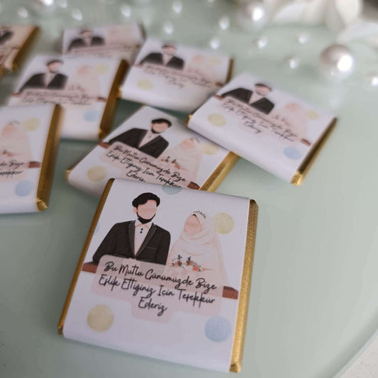 Söz çikolatası, nikah hediyelik çikolata modelleri özel gününüze zarafet katıyor.