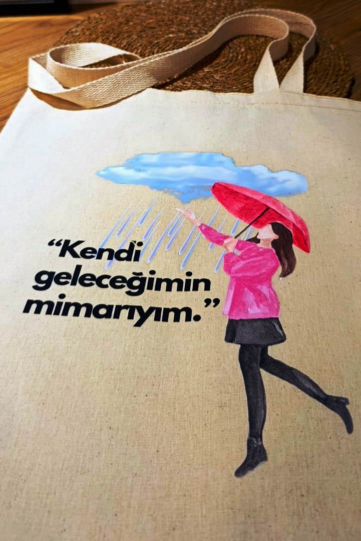 Doğal pamuklu bez çanta, sonbaharın sıcak tonlarını yansıtan çevre dostu ve şık bir tasarım – Hepiden