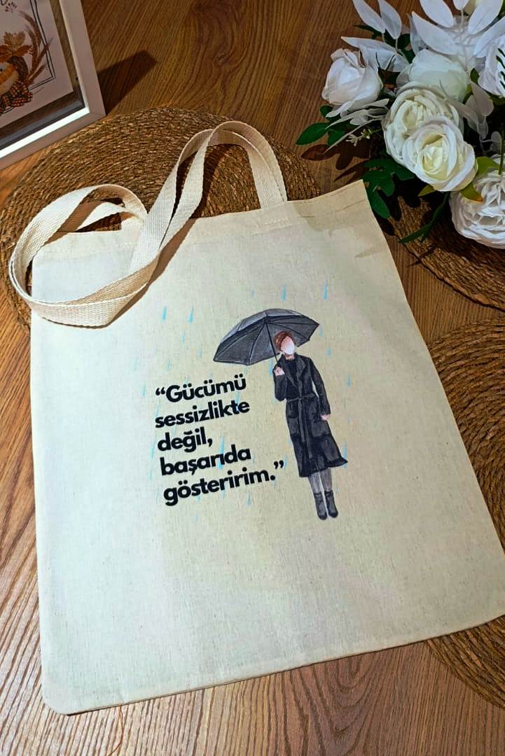 Doğal pamuklu bez çanta, sonbaharın sıcak tonlarını yansıtan çevre dostu ve şık bir tasarım – Hepiden