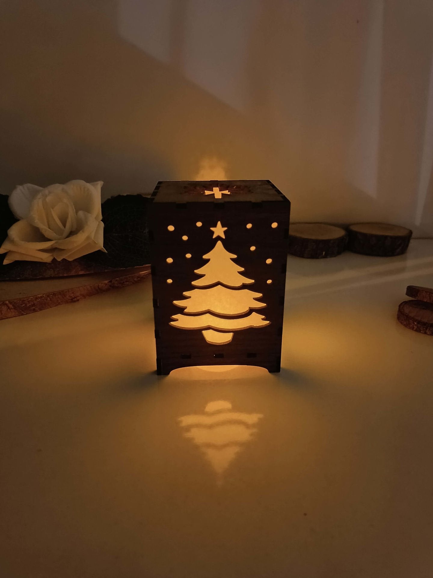 Ahşap Mumluk, Yılbaşı Hediyelik Mumluk