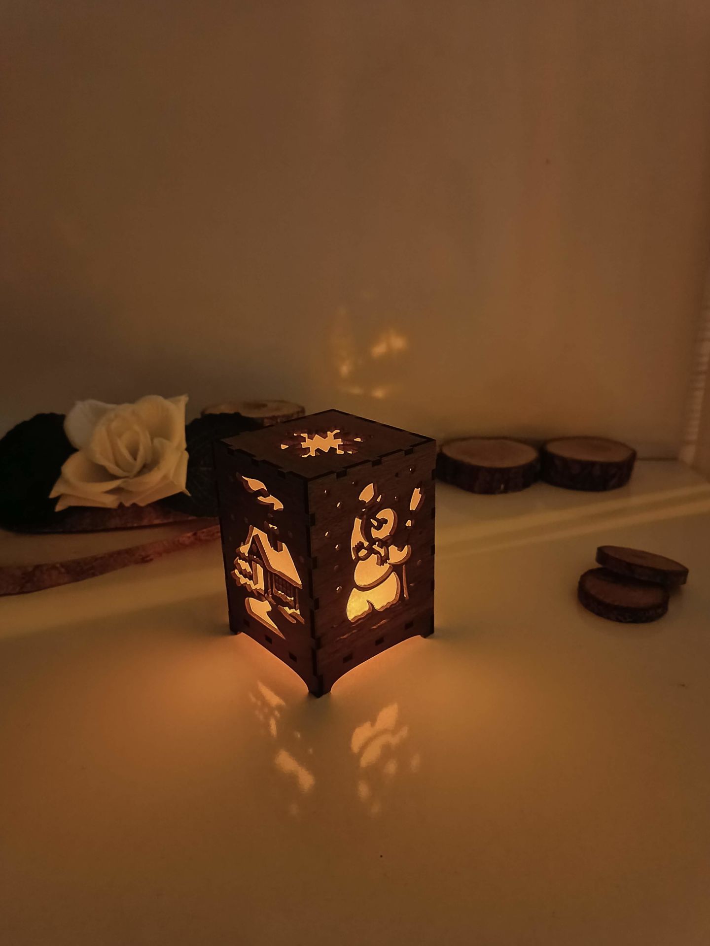 Christmas Wooden Candle Holder Gifts